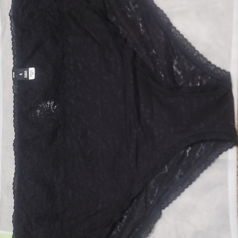 TORRID CURVE 4-WAY STRETCH LACE MID-RISE HIPSTER PANTY: BLACK: NWT: SZ 6
